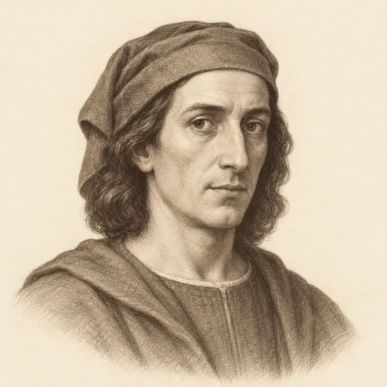Imagined portrait of Fibonacci